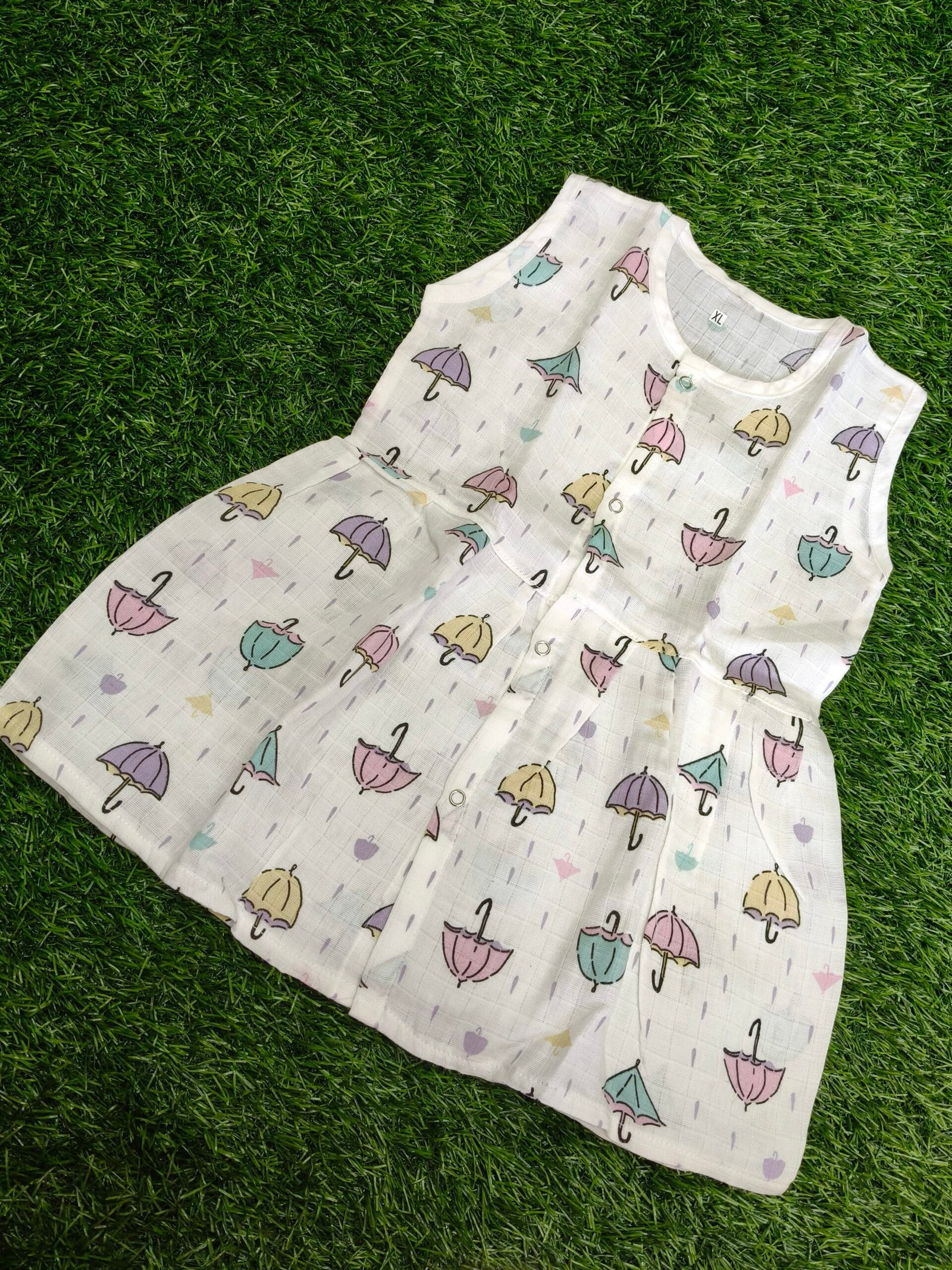 Umbrella Muslin Frock - Image 1