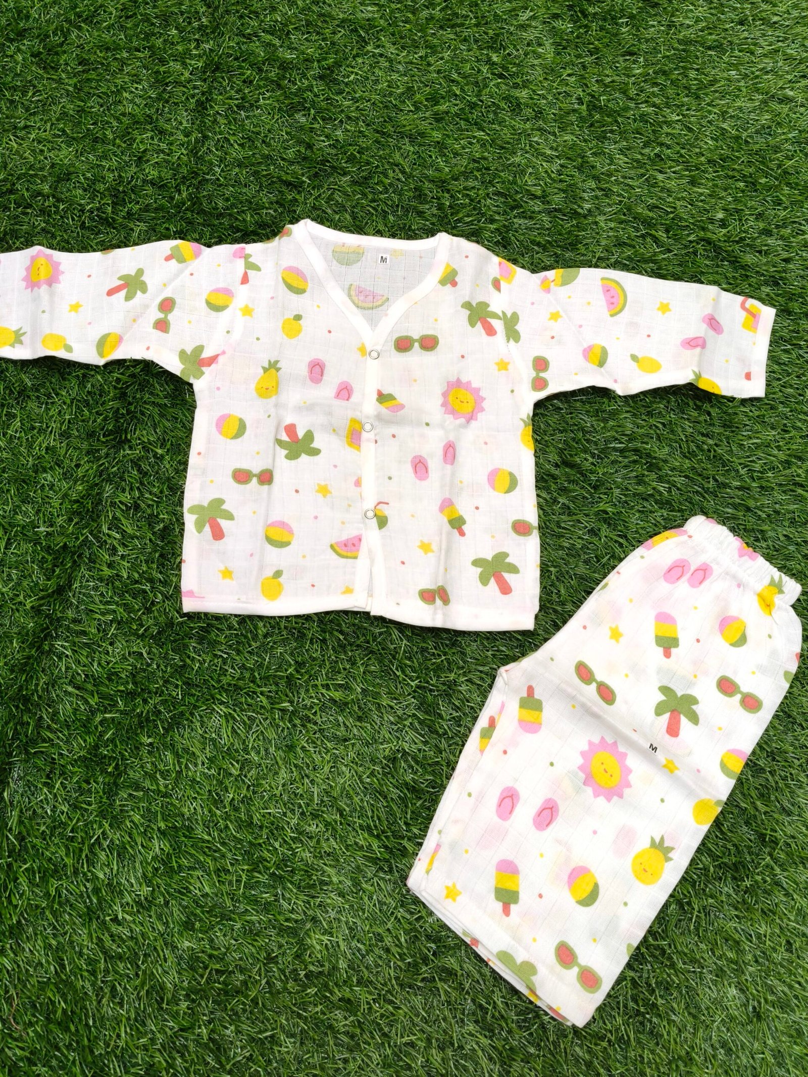 Fruits Muslin Pant Set - Image 1