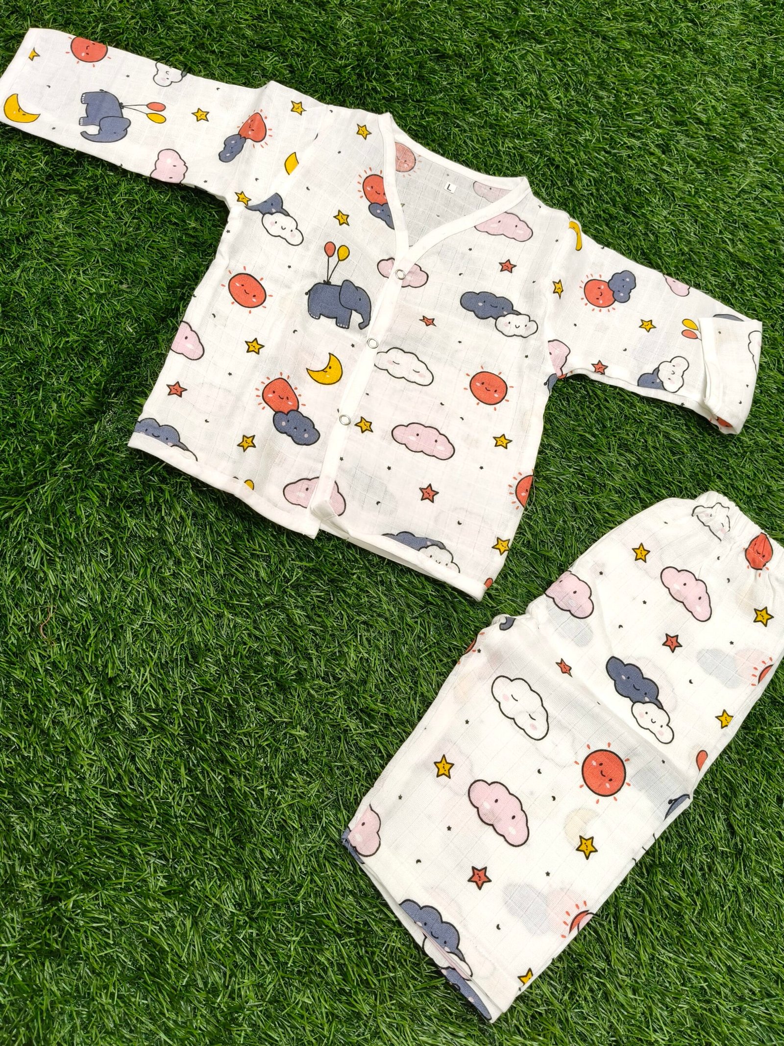 Elephant Muslin Pant Set - Image 1