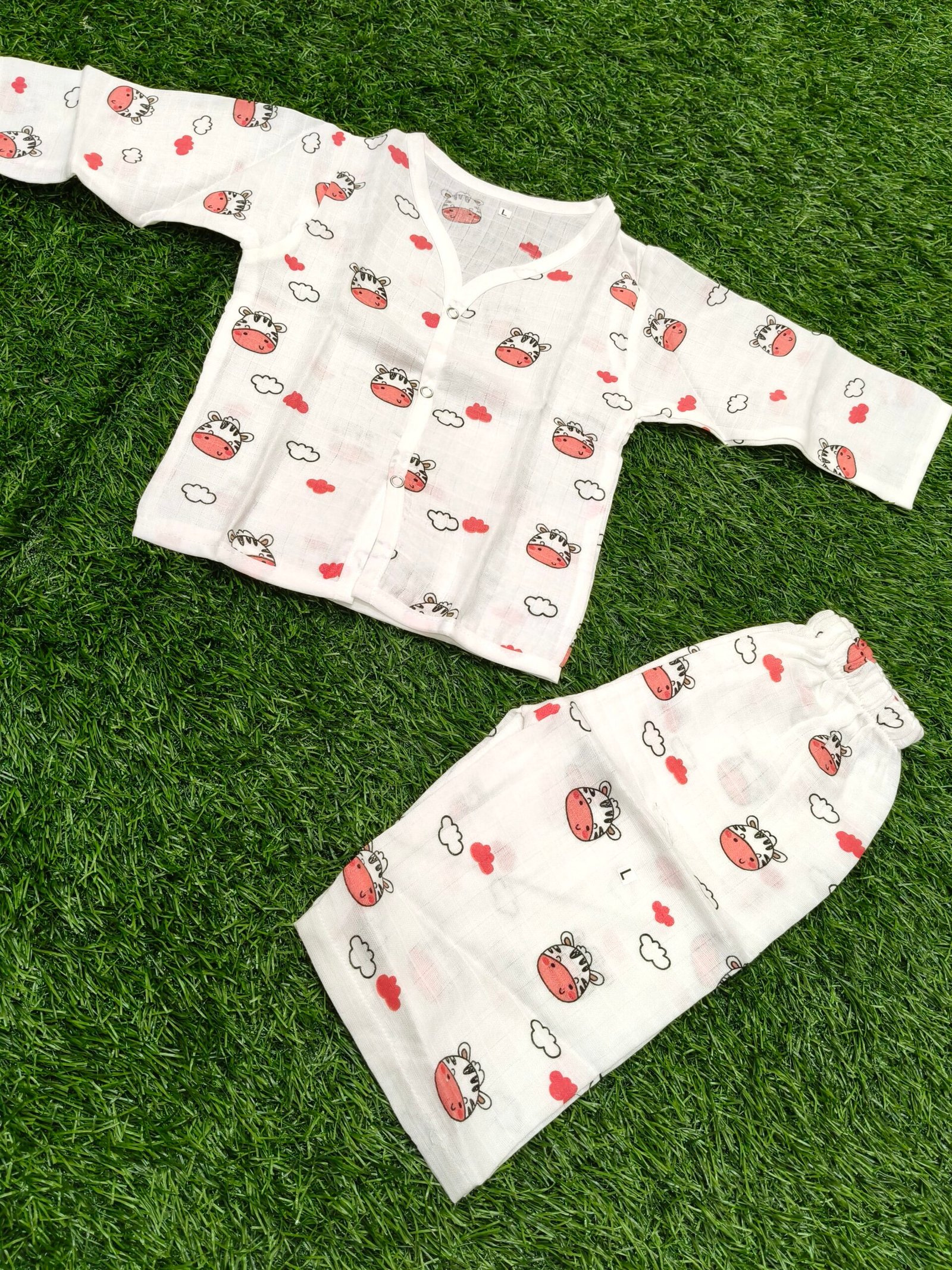 Cow Muslin Pant Set - Image 1